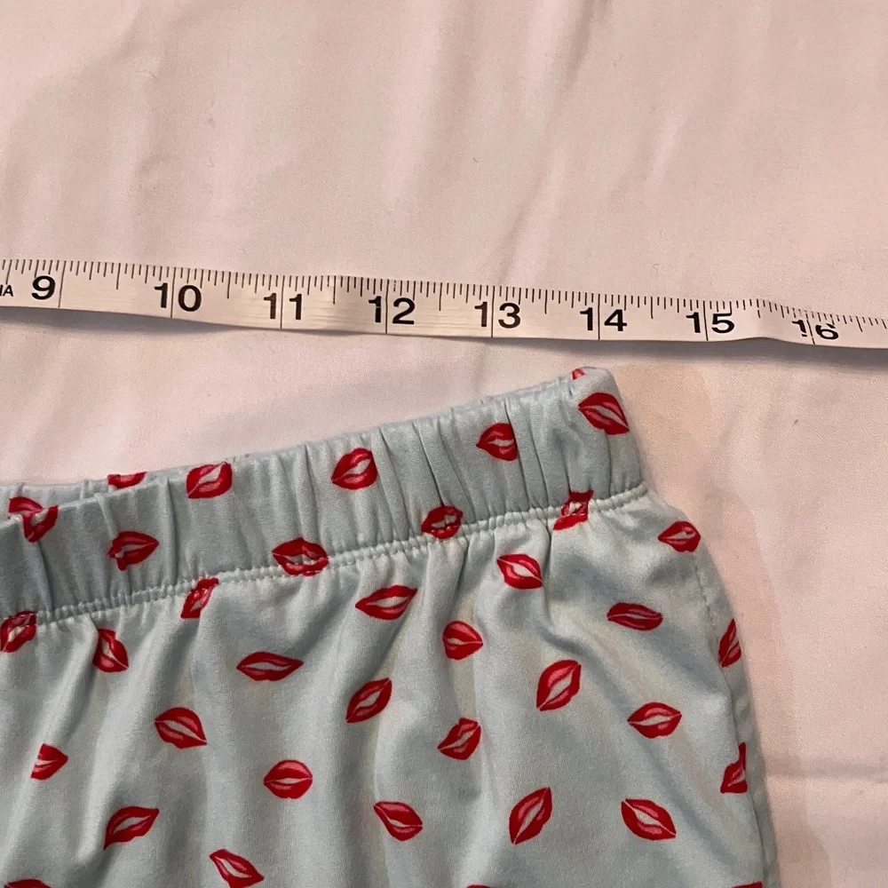 Kate Spade brushed jersey lip print pajama set - Picture 4 of 8